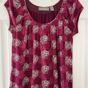 Liz Claiborne blouse/top with stitched in slip.